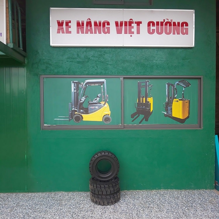 Vỏ đặc xe nâng tại Bàu Bàng
