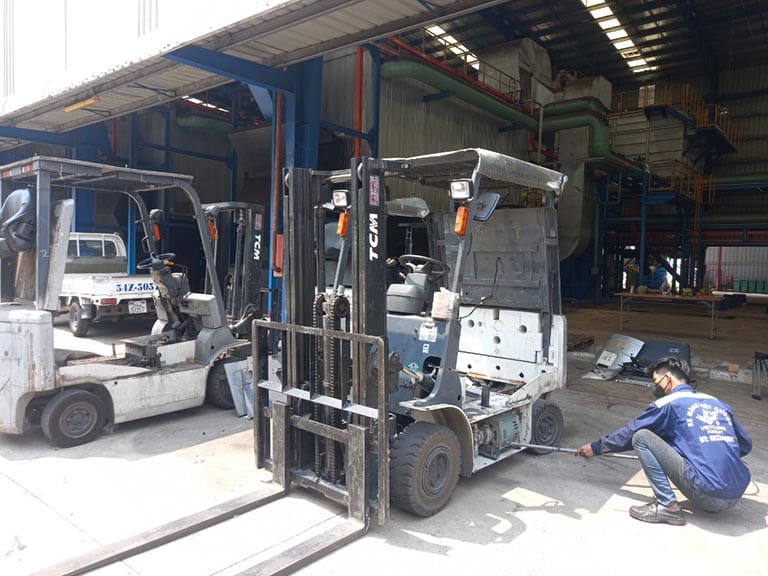 Bảo trì xe nâng định kỳ tại Trà Vinh